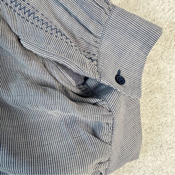 Lane Bryant Poncho Style Blue Stripe Women's Size 14/16 Blouse Top - Picture 8 of 13